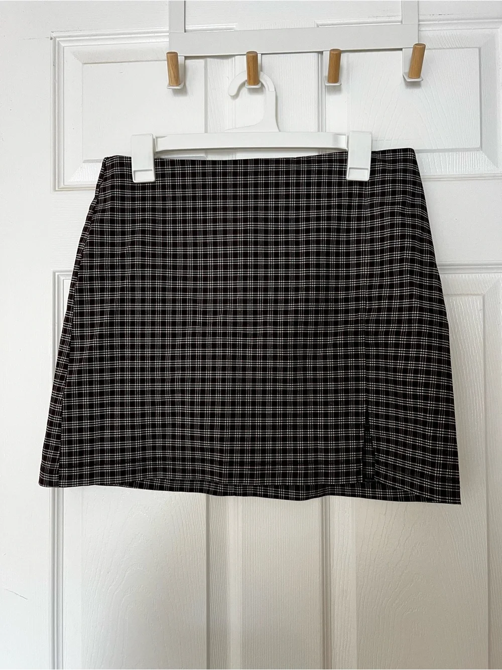 Urban Outfitters Black and White Plaid Mini Skirt